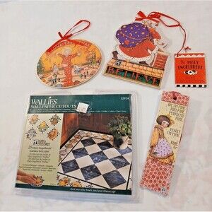 Mary Engelbrett Lot Bookmarks Wallies Ornaments Mixed Lot